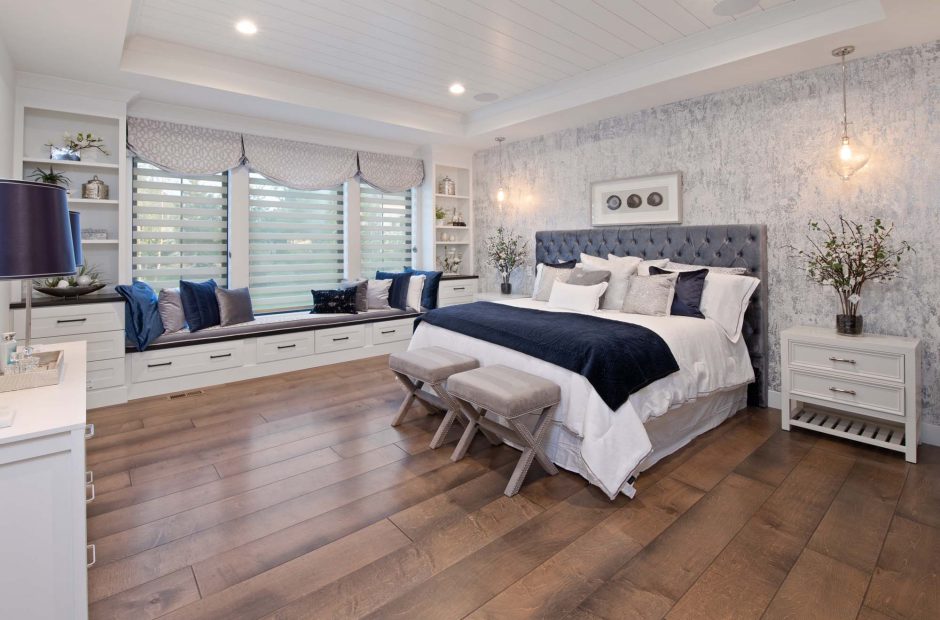 Finished residential bedroom